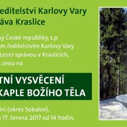 Kostelní: Slavnostní vysvěcení výklenkové kaple Božího Těla 