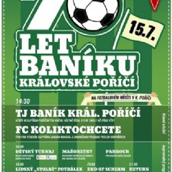 Královské Poříčí: Baník oslaví 70 let od založení