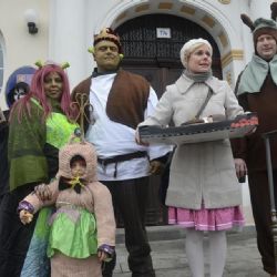 Královské Poříčí: Králem masopustu se stal Shrek