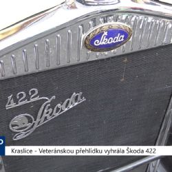 Kraslice: Veteránskou přehlídku vyhrála Škoda 422 (TV Západ)