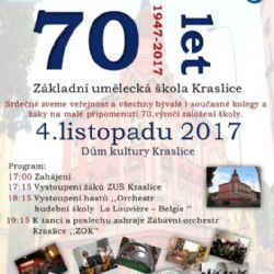 Kraslice: ZUŠka oslaví 70 let