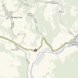 Krásný Les: Střet dvou vozidel