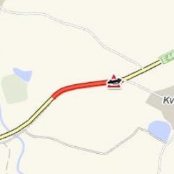 Květnová: U obce skončilo vozidlo v příkopě