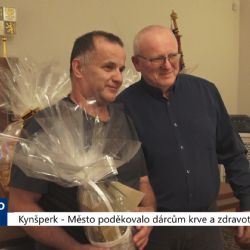 Kynšperk: Město poděkovalo dárcům krve a zdravotníkům (TV Západ)