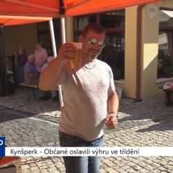 Kynšperk: Občané oslavili výhru ve třídění (TV Západ)