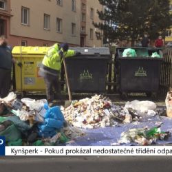 Kynšperk: Pokus prokázal nedostatečné třídění odpadu (TV Západ)