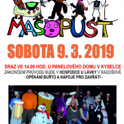 Kyselka: Obcí projde masopustní průvod