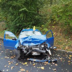 Kyselka: Pondělní vážná nehoda skončila smrtí řidiče 