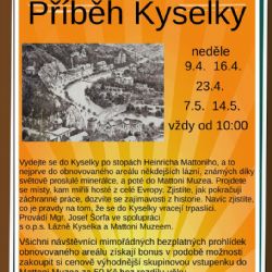 Kyselka: Přijďte v neděli na komentovanou prohlídku a vydejte se po stopách Heinricha Mattoniho