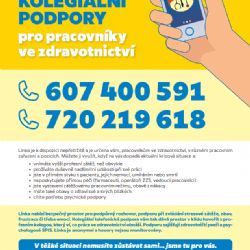 Linka kolegiální podpory pro pracovníky ve zdravotnictví