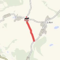 Lítov: U obce došlo ke střetu dvou vozidel