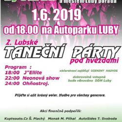 Luby: Pozvánka na Taneční párty. Vstupné bude věnováno DDM