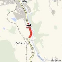 Luby: U města havarovalo vozidlo