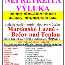 Mariánské Lázně, Bečov: Cestující si musí dát pozor na výluku