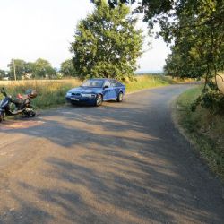 Milhostov: Řidič skútru byl letecky transportován do nemocnice