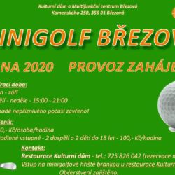 Minigolf Březová zahájil sezónu 2020