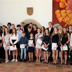 Na radnici byli oceněni nejlepší sportovci chebských škol