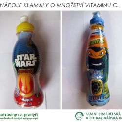 Nápoje slibovaly vitamíny. Bylo jich ale mnohem méně nebo vůbec