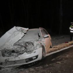 Nežichov: Dopravní nehoda traktoru a osobního vozidla