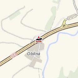 Obilná: Auto skončilo ve svodidlech