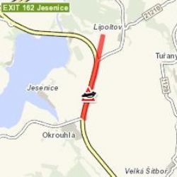 Okrouhlá: Nehoda nákladního vozidla