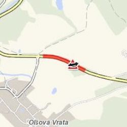 Olšová Vrata: U obce havarovalo vozidlo