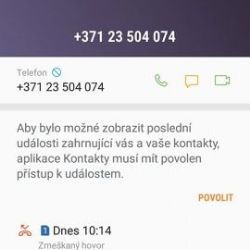 Opětovně byl zaznamenán vyšší počet prozvánění z neznámých telefonních čísel ze zahraničí