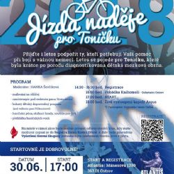 Ostrov: Letošní Jízda naděje bude věnována Toničce