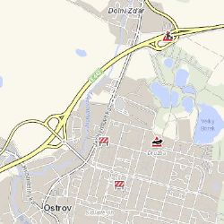 Ostrov: Osobní vozidlo skončilo na střeše