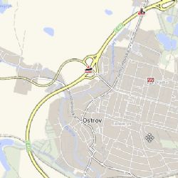 Ostrov: U města havarovalo osobní vozidlo