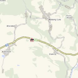 Ostrov: U města havarovalo osobní vozidlo do příkopu