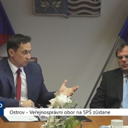 Ostrov: Veřejnosprávní obor na SPŠ zůstane (TV Západ)