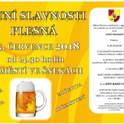 Plesná: Příští sobotu se konají 3. Letní slavnosti