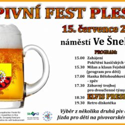 Plesná: Ve městě se bude konat pivní fest