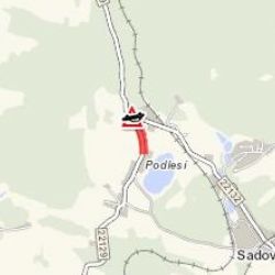 Podlesí: Střet dvou osobních vozidel