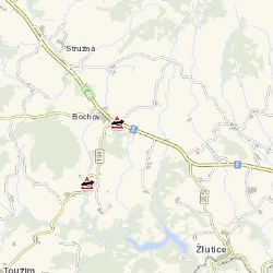 Pozor! V okolí Bochova jsou dvě dopravní nehody