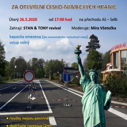 Protestní koncert za otevření česko–německých hranic