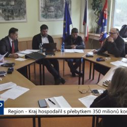 Region: Kraj hospodařil s přebytkem 350 milionů (TV Západ)