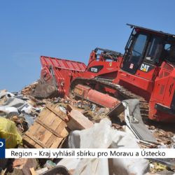 Region: Kraj vyhlásil sbírku pro Moravu a Ústecko (TV Západ)