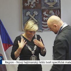 Region: Nový hejtmanský řetěz tvoří specifické materiály (TV Západ)