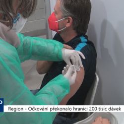 Region: Očkování překonalo hranici 200 tisíc dávek (TV Západ)	