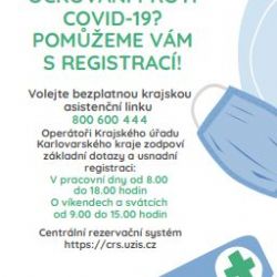 Region: Od zítra se mohou k očkování registrovat lidé starší 65 let