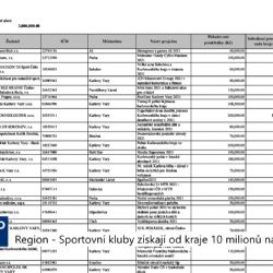 Region: Sportovní kluby získají od kraje 10 milionů navíc (TV Západ)