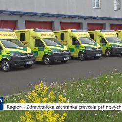 Region: Zdravotnická záchranka převzala pět nových sanitek (TV Západ)