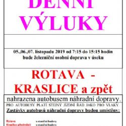 Rotava, Kraslice: Cestující se musí připravit na výluku