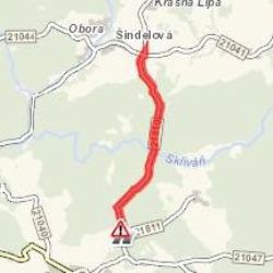 Šindelová: Stržené elektrické vedení. Neprůjezdné pro nákladní vozidla