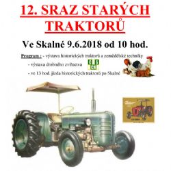 Skalná: Ve městě se uskuteční již 12. sraz starých traktorů
