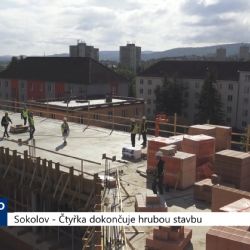 Sokolov: Čtyřka dokončuje hrubou stavbu (TV Západ)
