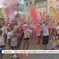 Sokolov: Den horníků nahradily koncerty a Barevný běh (TV Západ)