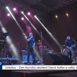 Sokolov: Den horníků okořenil David Koller a velký ohňostroj (TV Západ)